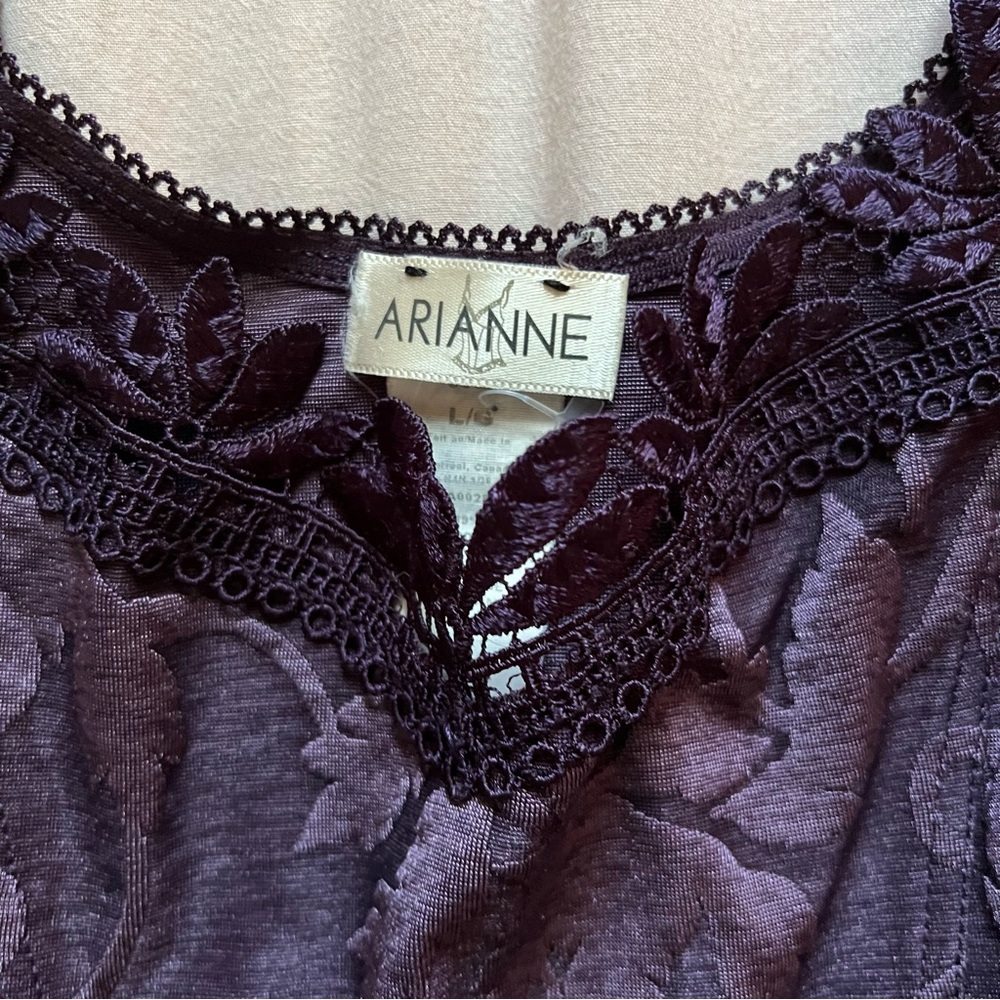 purple patterned top - Picture 2 of 2